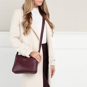 Kate Spade Run Around Crossbody Purse (Grenache)